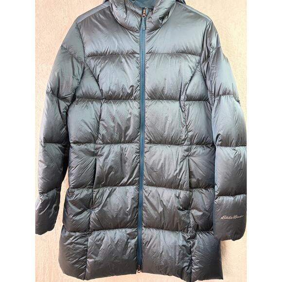 Eddie Bauer Women’s Luna Peak 550 Down Parka – Peacock Blue – Size L - Picture 7 of 7